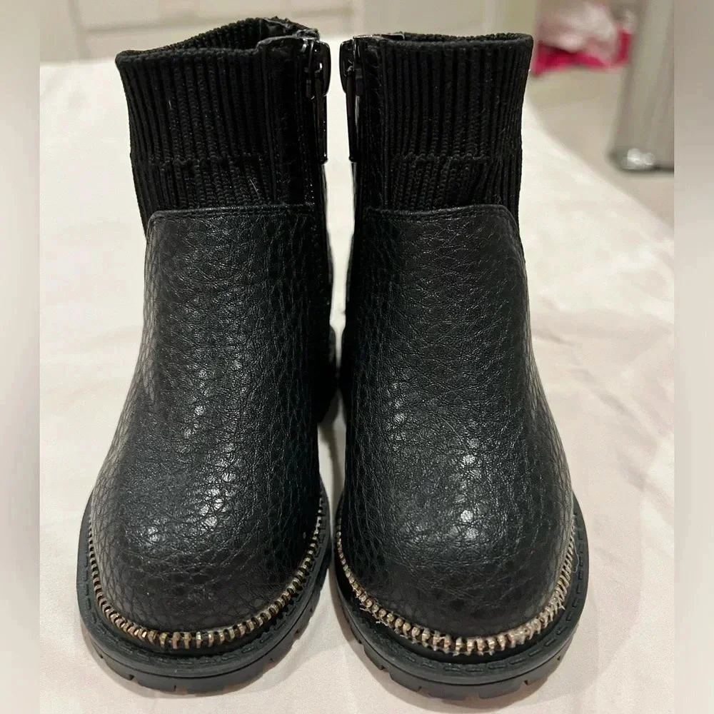 River Island Black Boots‎ Size Toddler 5